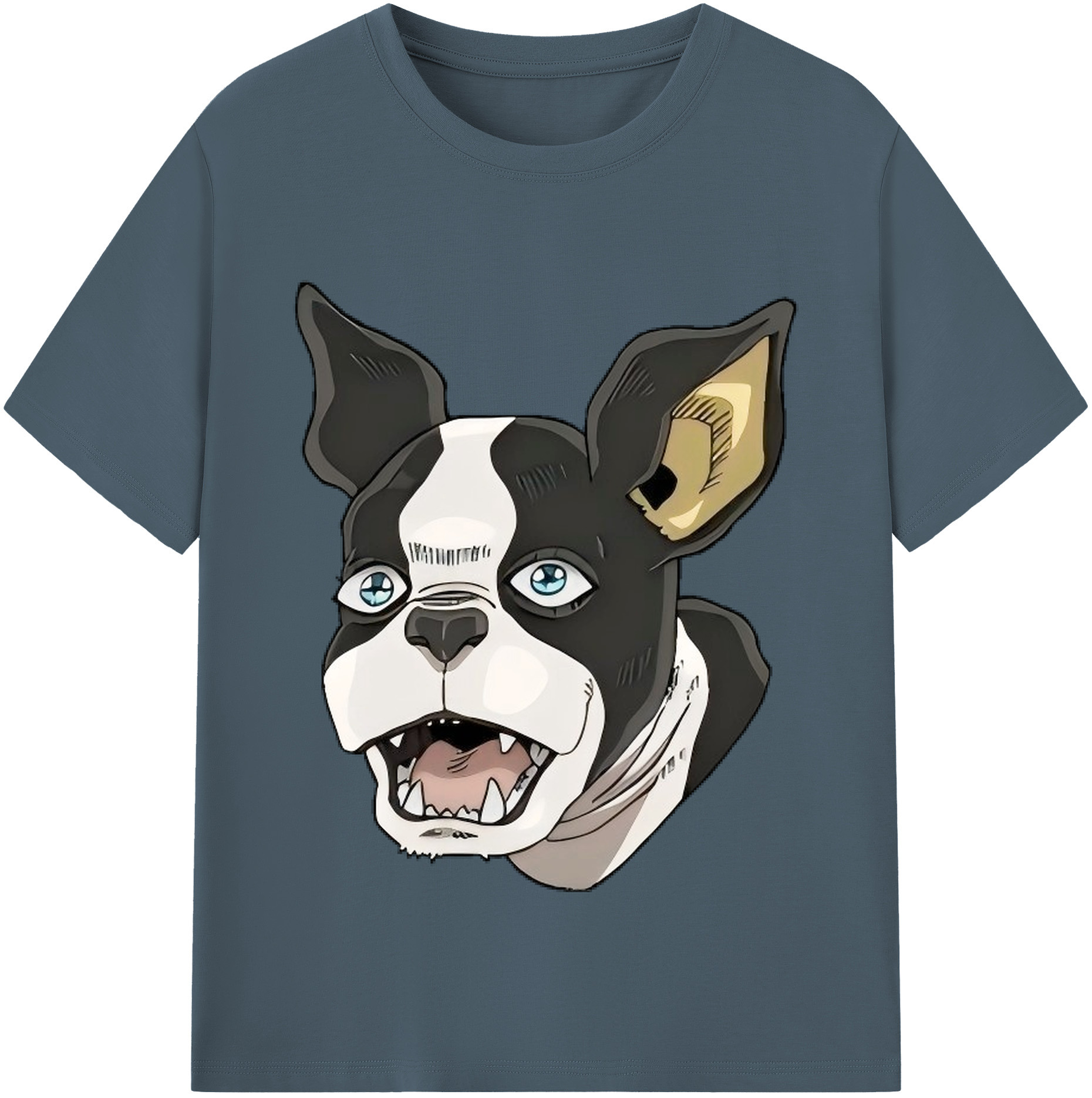 （画像用） ジョジョの奇妙な冒険 イギー JoJo's Bizarre Adventure Iggy 綿100％半袖Tシャツ（フロントプリント）